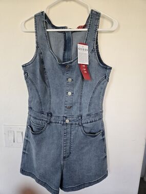 Guess Blue Denim Romper